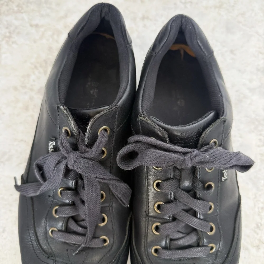 Timberland Earthkeepers EK Low Profile Oxford Black Leather Shoes Men's 9.5